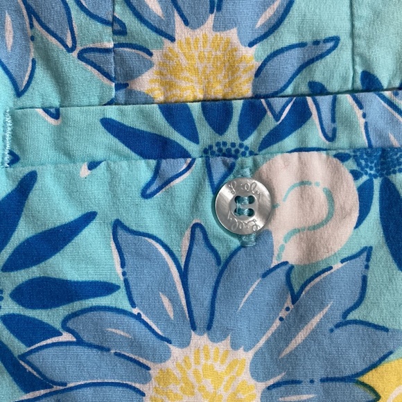 Vintage Lilly Pulitzer Blue Daisy Tennis Mini Skirt - Picture 6 of 6